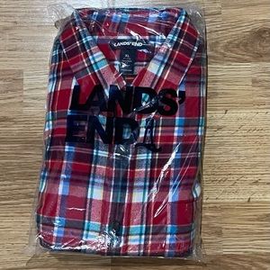 Men’s Lands’ End Flannel Shirt